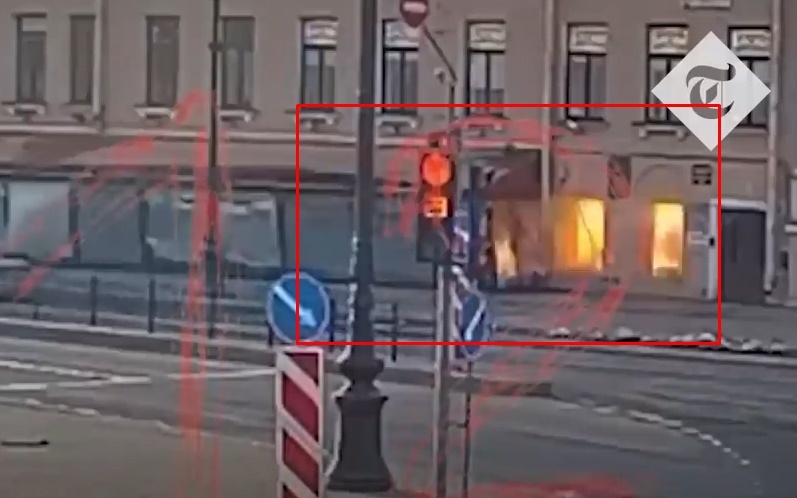 Giây phút quán cà phê phát nổ khiến nhà báo thân Nga tử vong ở Saint Petersburg